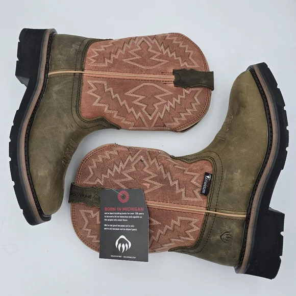 Wolverine Rancher Arrow Steel-Toe Waterproof Wellington Work Boots, Women's 6.5M - Picture 16 of 16